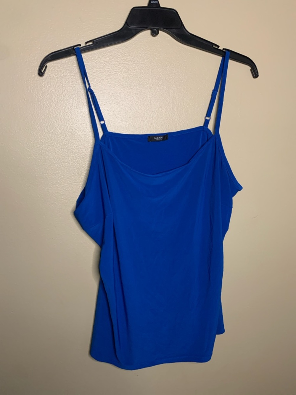 Alfani Cobalt Blue Adjustable Spaghetti Strap Cami